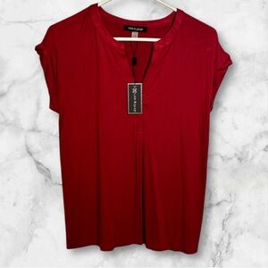 CABLE & GAUGE Shirt - color: REDDAHLIA size M